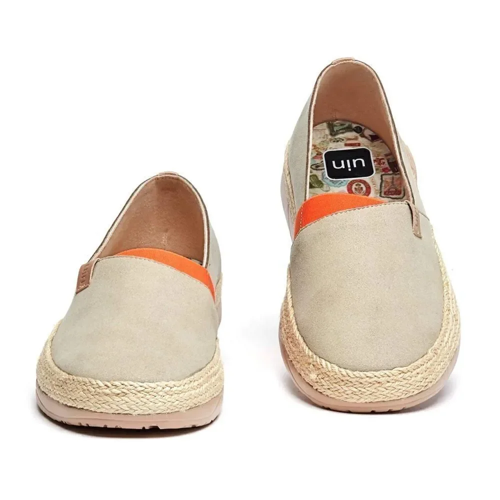 UIN Women's Espadrilles Knitted Casual Shoes (Marbella I Oxford Tan)